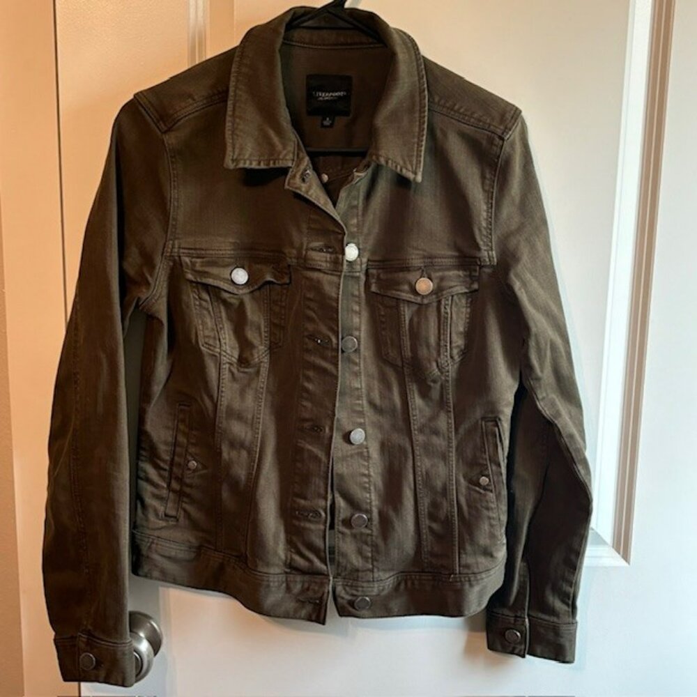 Olive Green Liverpool Denim Jacket Size Small